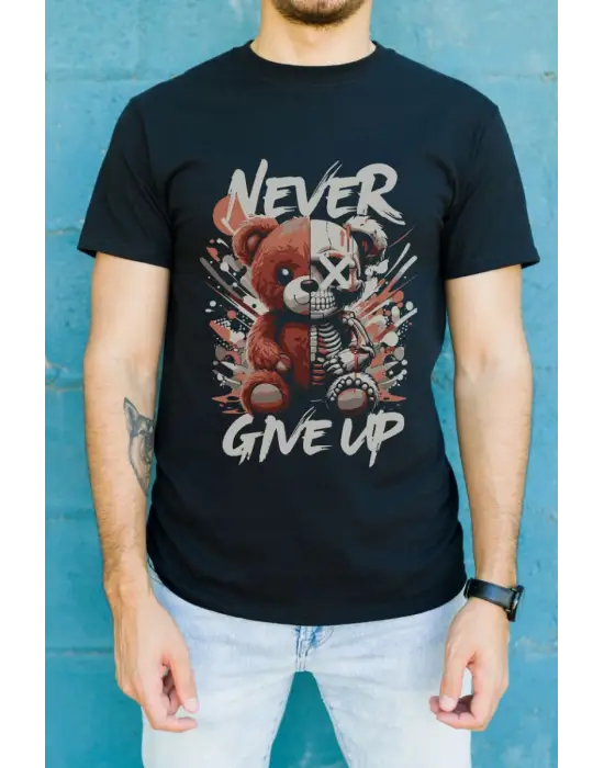 SBRD- Unisex Oversize 24/1 Penye Dtf Baskılı Tişört - Dtf127