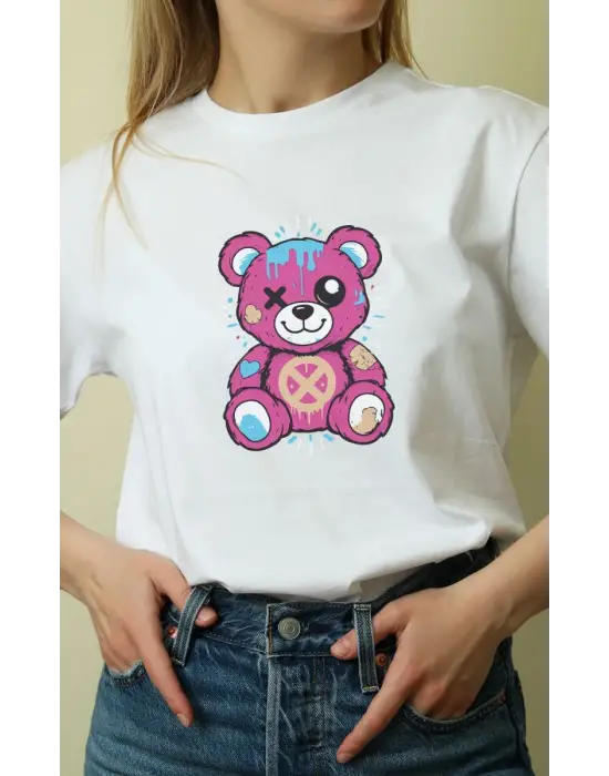 SBRD- Unisex Oversize 24/1 Penye Dtf Baskılı Tişört - Dtf130
