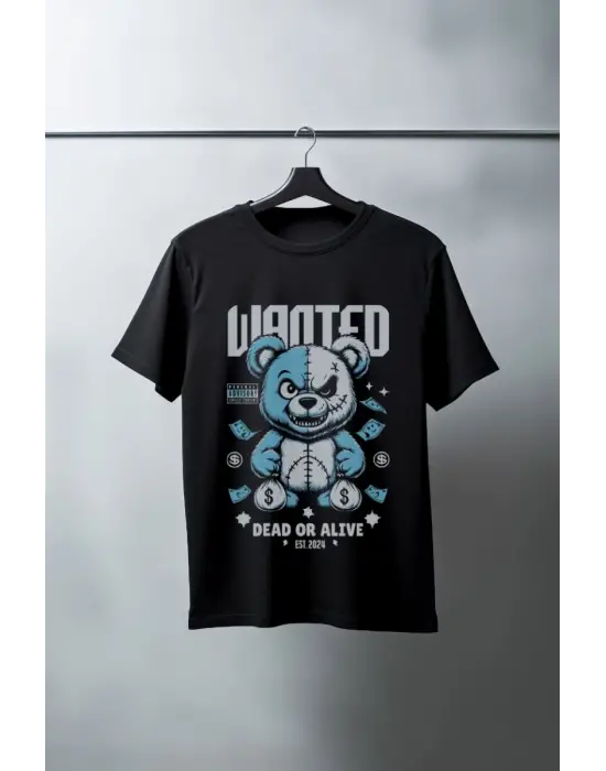 SBRD- Unisex Oversize 24/1 Penye Dtf Baskılı Tişört - Dtf131