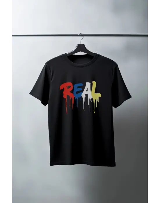 SBRD- Unisex Oversize 24/1 Penye Dtf Baskılı Tişört - Dtf132
