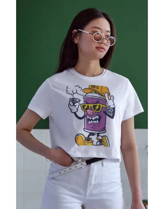 SBRD- Unisex Oversize 24/1 Penye Dtf Baskılı Tişört - Dtf137