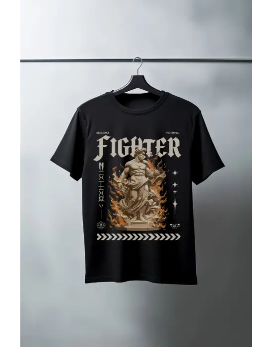 SBRD- Unisex Oversize 24/1 Penye Dtf Baskılı Tişört - Dtf139