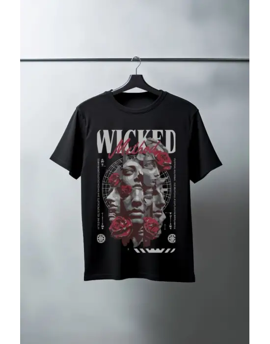SBRD- Unisex Oversize 24/1 Penye Dtf Baskılı Tişört - Dtf142