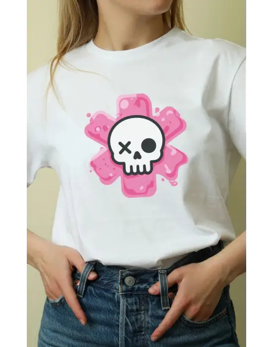 SBRD- Unisex Oversize 24/1 Penye Dtf Baskılı Tişört - Dtf146