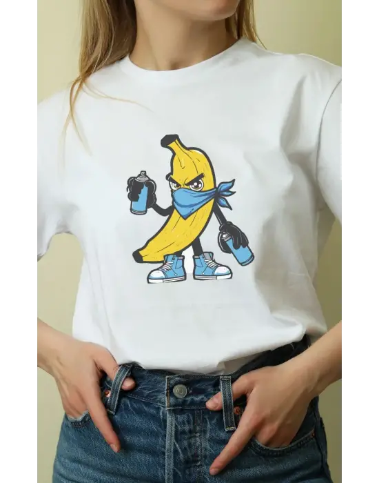 SBRD- Unisex Oversize 24/1 Penye Dtf Baskılı Tişört - Dtf147