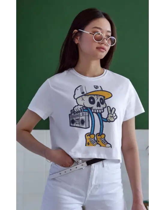 SBRD- Unisex Oversize 24/1 Penye Dtf Baskılı Tişört - Dtf152