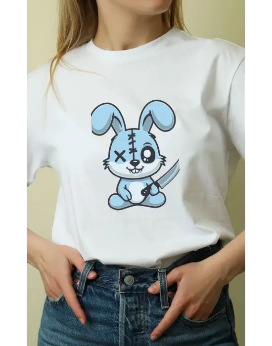SBRD- Unisex Oversize 24/1 Penye Dtf Baskılı Tişört - Dtf153
