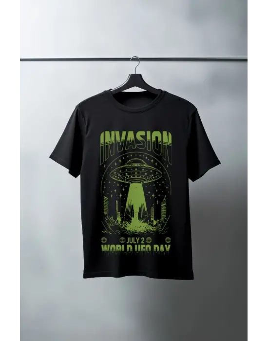 SBRD- Unisex Oversize 24/1 Penye Dtf Baskılı Tişört - Dtf158