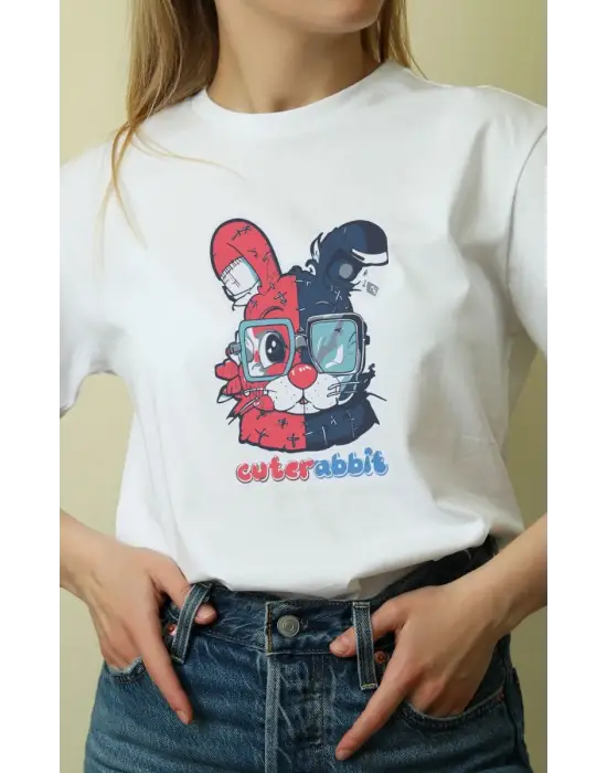 SBRD- Unisex Oversize 24/1 Penye Dtf Baskılı Tişört - Dtf159