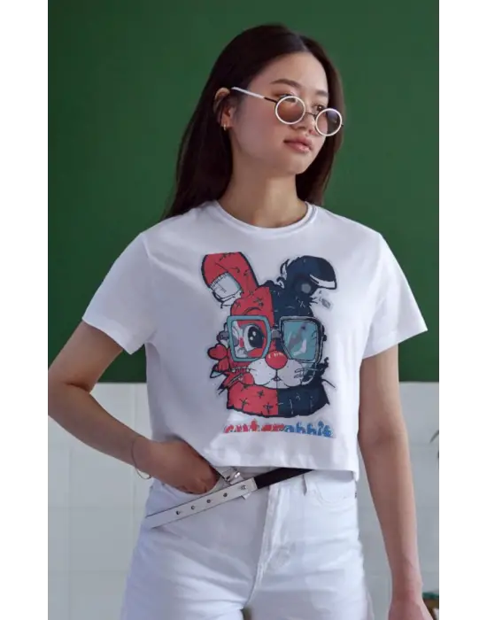 SBRD- Unisex Oversize 24/1 Penye Dtf Baskılı Tişört - Dtf159