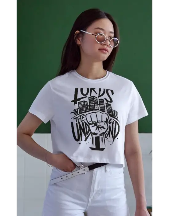 SBRD- Unisex Oversize 24/1 Penye Dtf Baskılı Tişört - Dtf161