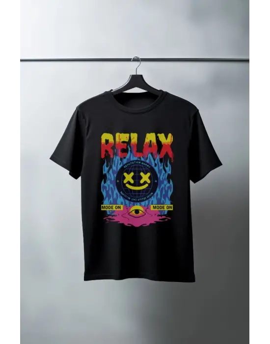 SBRD- Unisex Oversize 24/1 Penye Dtf Baskılı Tişört - Dtf162