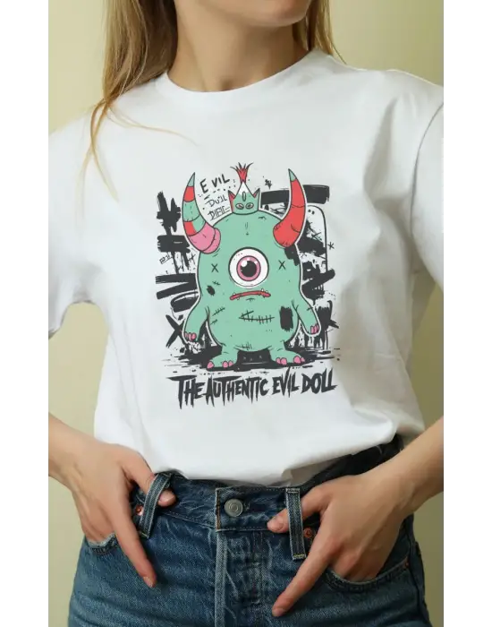 SBRD- Unisex Oversize 24/1 Penye Dtf Baskılı Tişört - Dtf165