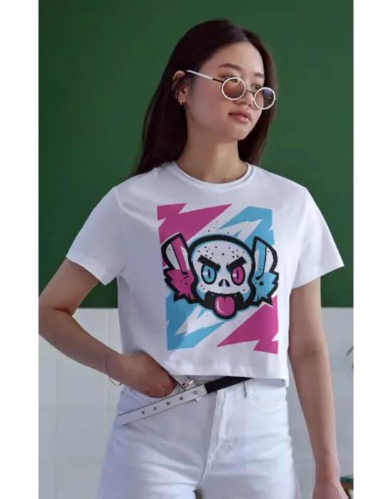 SBRD- Unisex Oversize 24/1 Penye Dtf Baskılı Tişört - Dtf168