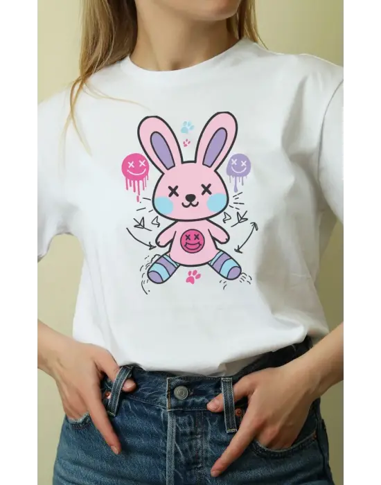 SBRD- Unisex Oversize 24/1 Penye Dtf Baskılı Tişört - Dtf170