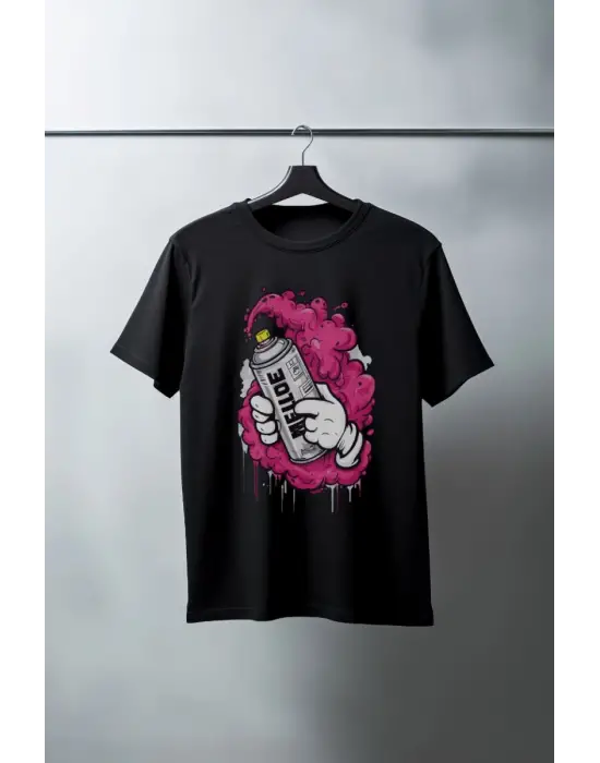 SBRD- Unisex Oversize 24/1 Penye Dtf Baskılı Tişört - Dtf179