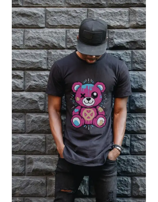 SBRD- Unisex Oversize 24/1 Penye Dtf Baskılı Tişört - Dtf182