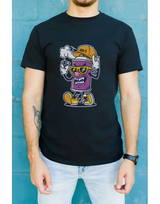 SBRD- Unisex Oversize 24/1 Penye Dtf Baskılı Tişört - Dtf183
