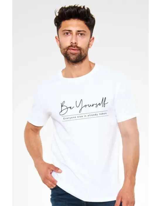 SBRD- Unisex Oversize 24/1 Penye Dtf Baskılı Tişört - Dtf204