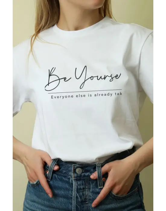 SBRD- Unisex Oversize 24/1 Penye Dtf Baskılı Tişört - Dtf204