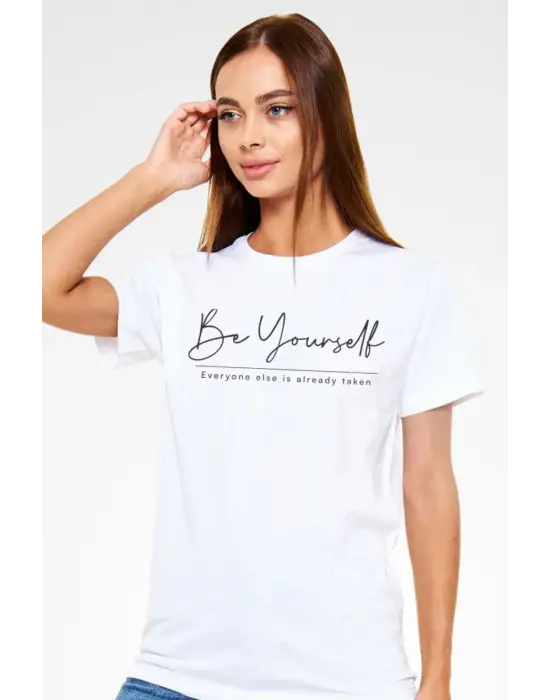 SBRD- Unisex Oversize 24/1 Penye Dtf Baskılı Tişört - Dtf204