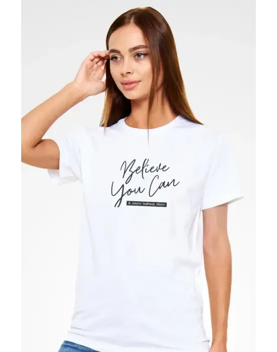SBRD- Unisex Oversize 24/1 Penye Dtf Baskılı Tişört - Dtf207
