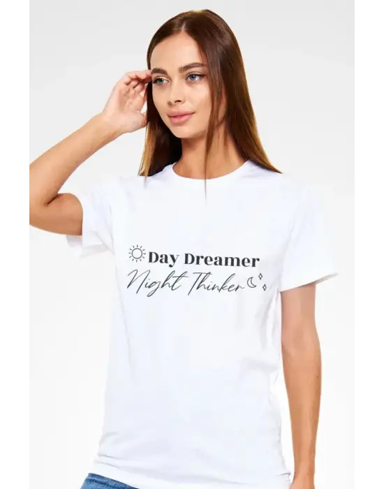 SBRD- Unisex Oversize 24/1 Penye Dtf Baskılı Tişört - Dtf218