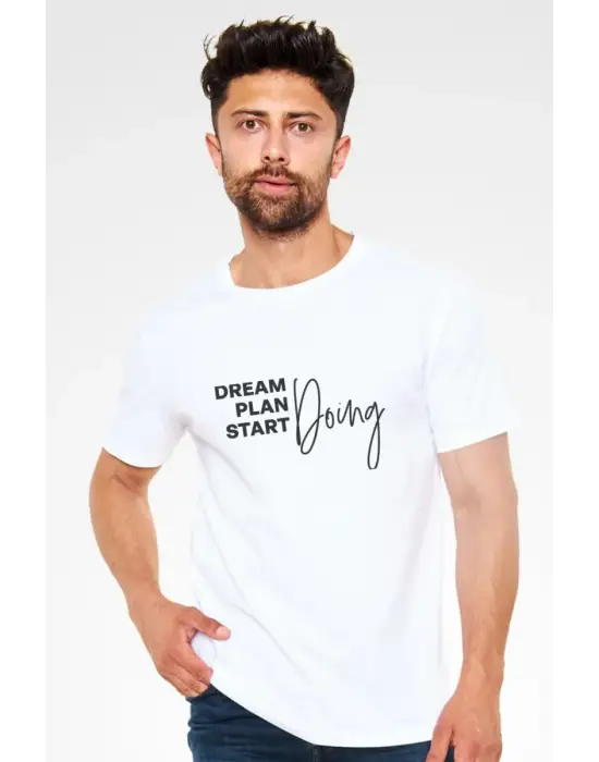 SBRD- Unisex Oversize 24/1 Penye Dtf Baskılı Tişört - Dtf226