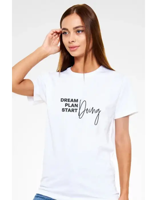 SBRD- Unisex Oversize 24/1 Penye Dtf Baskılı Tişört - Dtf226