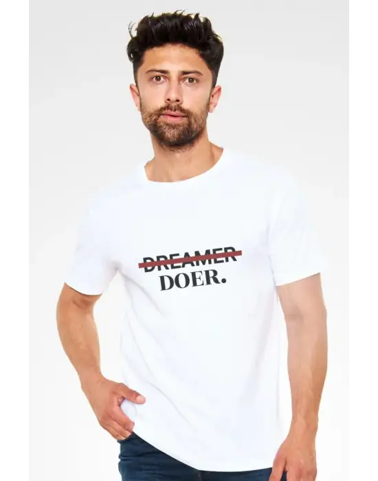 SBRD- Unisex Oversize 24/1 Penye Dtf Baskılı Tişört - Dtf228