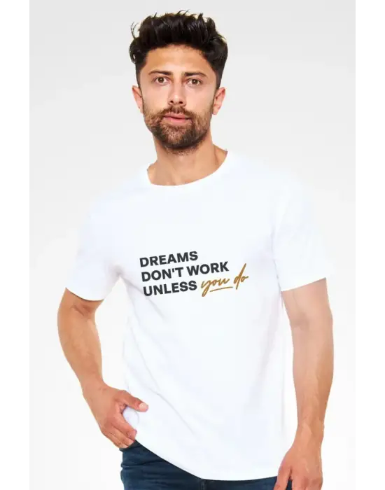SBRD- Unisex Oversize 24/1 Penye Dtf Baskılı Tişört - Dtf229