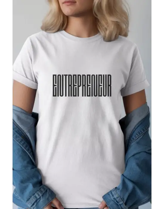 SBRD- Unisex Oversize 24/1 Penye Dtf Baskılı Tişört - Dtf232