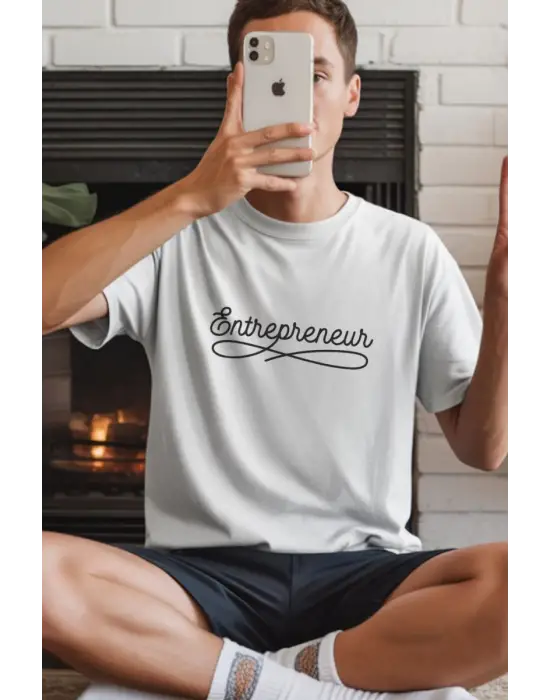 SBRD- Unisex Oversize 24/1 Penye Dtf Baskılı Tişört - Dtf233