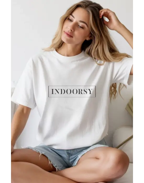 SBRD- Unisex Oversize 24/1 Penye Dtf Baskılı Tişört - Dtf241