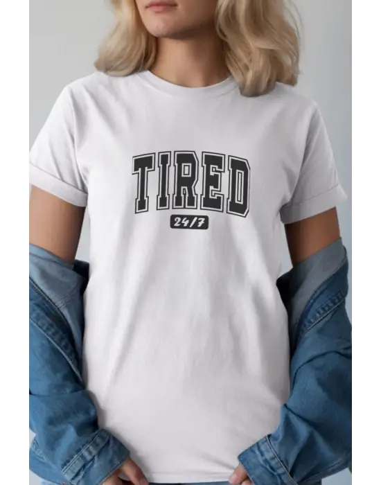 SBRD- Unisex Oversize 24/1 Penye Dtf Baskılı Tişört - Dtf262