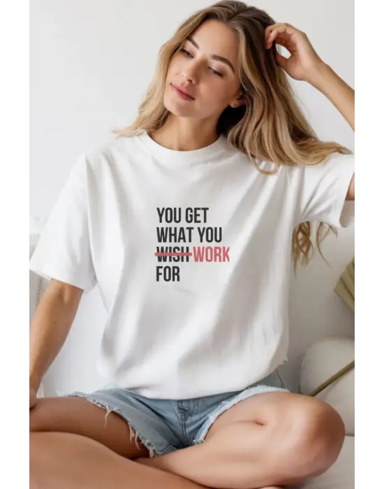 SBRD- Unisex Oversize 24/1 Penye Dtf Baskılı Tişört - Dtf275