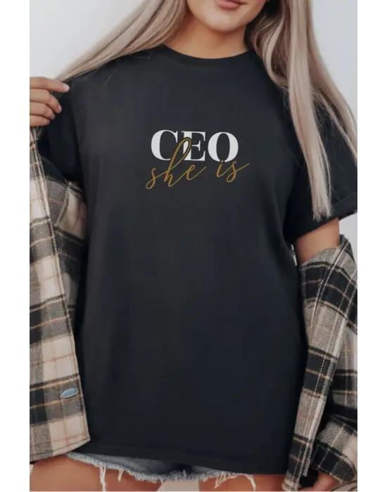 SBRD- Unisex Oversize 24/1 Penye Dtf Baskılı Tişört - Dtf286