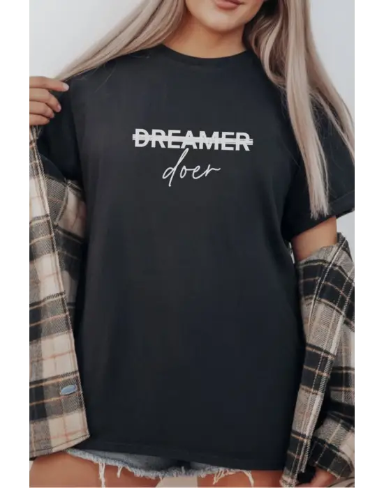SBRD- Unisex Oversize 24/1 Penye Dtf Baskılı Tişört - Dtf292