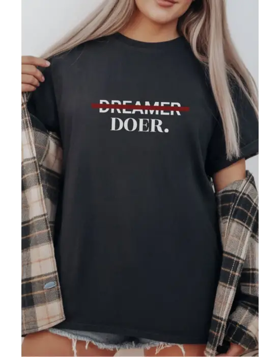SBRD- Unisex Oversize 24/1 Penye Dtf Baskılı Tişört - Dtf293