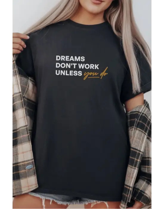 SBRD- Unisex Oversize 24/1 Penye Dtf Baskılı Tişört - Dtf294