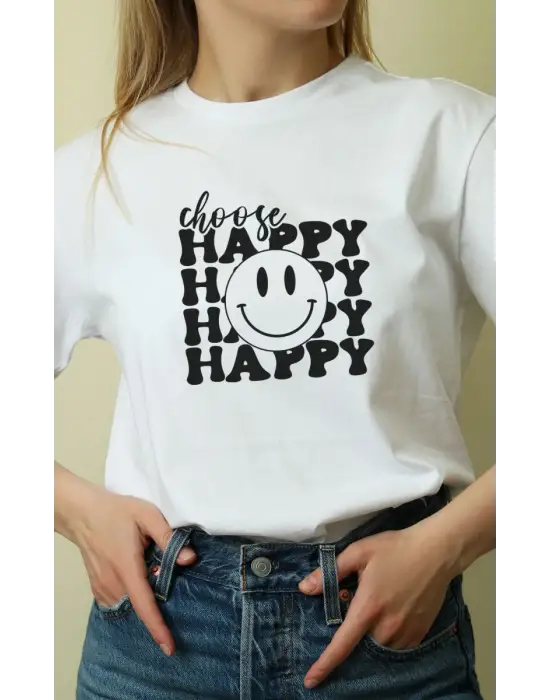 SBRD- Unisex Oversize 24/1 Penye Dtf Baskılı Tişört - Dtf55