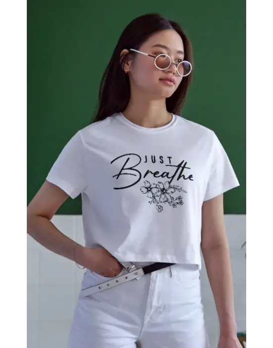 SBRD- Unisex Oversize 24/1 Penye Dtf Baskılı Tişört - Dtf57