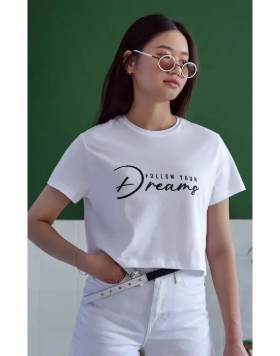 SBRD- Unisex Oversize 24/1 Penye Dtf Baskılı Tişört - Dtf60