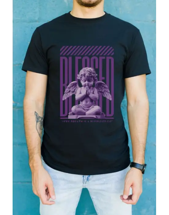 SBRD- Unisex Oversize 24/1 Penye Dtf Baskılı Tişört - Dtf69