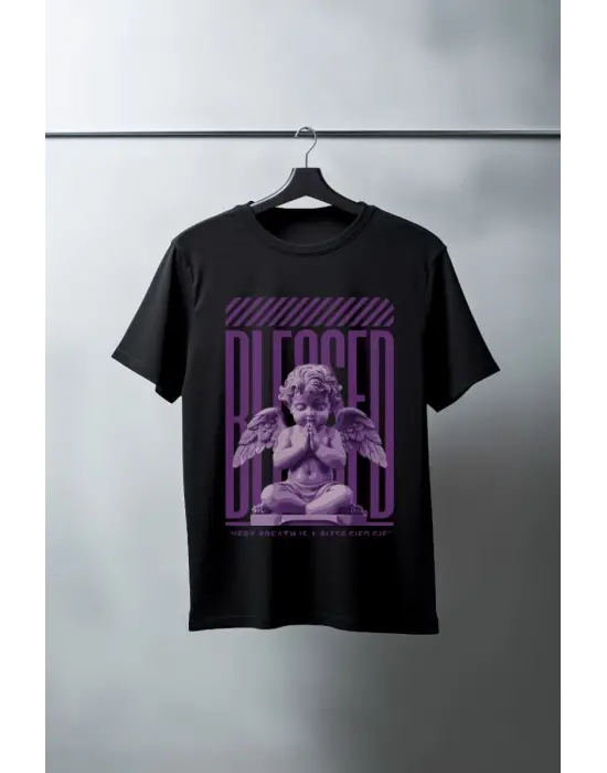 SBRD- Unisex Oversize 24/1 Penye Dtf Baskılı Tişört - Dtf69