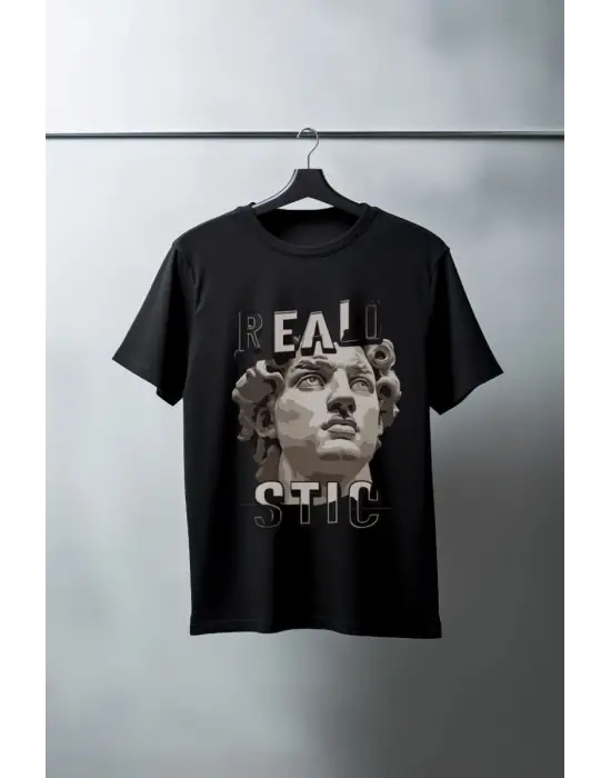 SBRD- Unisex Oversize 24/1 Penye Dtf Baskılı Tişört - Dtf70