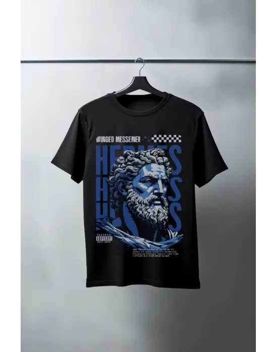 SBRD- Unisex Oversize 24/1 Penye Dtf Baskılı Tişört - Dtf73