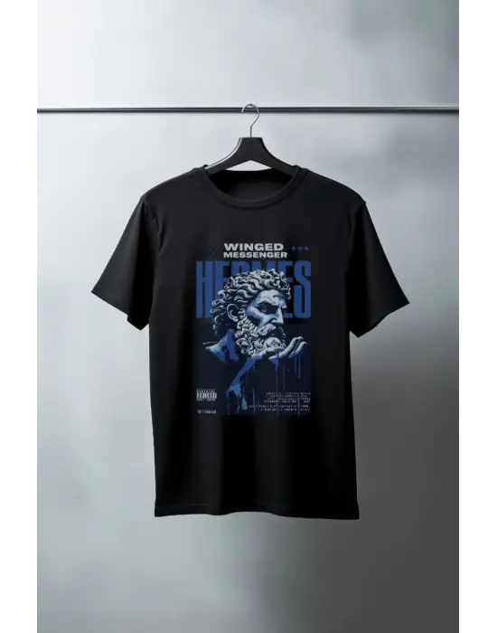 SBRD- Unisex Oversize 24/1 Penye Dtf Baskılı Tişört - Dtf76