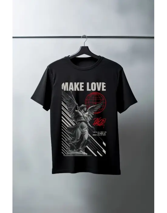 SBRD- Unisex Oversize 24/1 Penye Dtf Baskılı Tişört - Dtf78