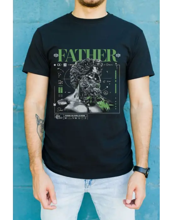 SBRD- Unisex Oversize 24/1 Penye Dtf Baskılı Tişört - Dtf84